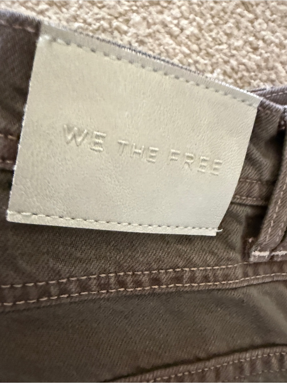 We The Free Wide Leg Brown Jeans - Picture 9 of 12